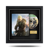 Framed video game disc with cover featuring a character and Xbox logo.